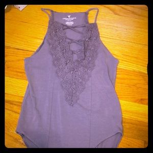 American Eagle Lavender bodysuit